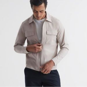 Reiss Pump Technical Pocket Zip Through Shirt Jacket Size M Worn 1x